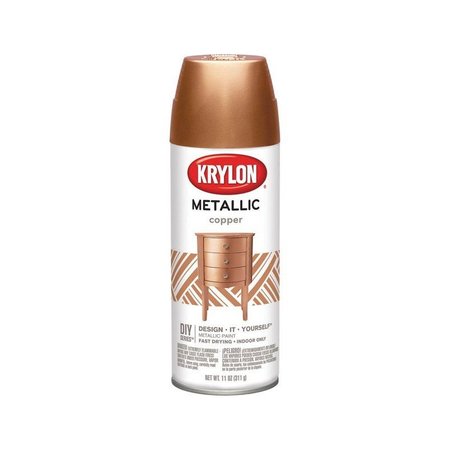 SHORT CUTS Krylon Brilliant Copper Metallic Spray Paint 12 oz K02203